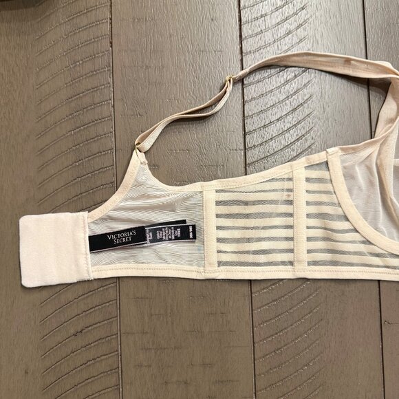 Victoria's Secret Unlined Plunge Nude Sheer Bra 36B - Picture 3 of 6